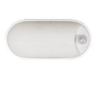 PLAFONIERA LED CON SENSORE CREPUSCOLARE E TIMER TRICOLOR OVALE 18W LAMPO ELY 18 [EEK: A+++]