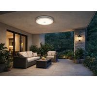 Plafoniera led con sensore pir lampada da soffitto 29 w 3 cct ip65 bianco 02b [EEK: A]