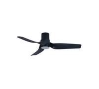 Plafoniera LED con Telecomando Nautica Nero Ventilatore da Soffitto Energiespar