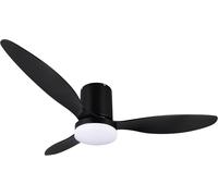 Plafoniera LED con Ventilatore Ø132cm colore Nero