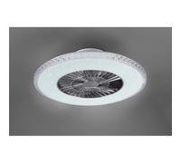Plafoniera LED con ventilatore Harstad Ø 60 cm Cromo