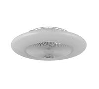 Plafoniera LED con ventilatore Ponente 720 lm CCT 15x55x55 cm Bianco