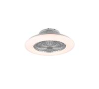 Plafoniera LED con ventilatore Stralsund RGB Ø 50 cm Titanio
