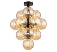 Globo Lighting Conor lampada da soffitto x4 W nero-ambra 56146D