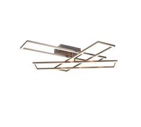 Plafoniera LED Corso 4600 lm CCT 66x10x60 cm nichel Nichel opaco