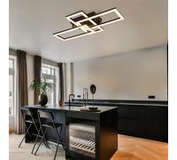 Plafoniera LED cristalli lampada da soffitto soggiorno mobile L 61 cm