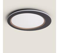 LEDKIA LIGHTING Plafoniera LED 40W Metallo Taska per Soggiorno, Cucina Nero