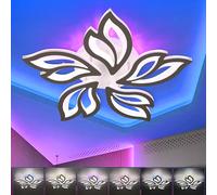 Plafoniera LED da 54 W con lampada posteriore che cambia colore RGB, dimmerabile con telecomando