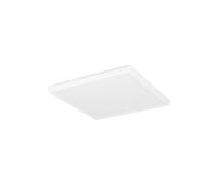 Eglo Rovito Plafoniera a LED, rotonda, per bagno, lampada da soffitto in plastica di colore bianco, luce bianca calda e fredda, IP44, 29 x 29 cm