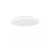Eglo Rovito Plafoniera a LED, rotonda, per bagno, lampada da soffitto in plastica di colore bianco, luce bianca calda e fredda, IP44, diametro 30 cm