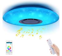 Universo Plafoniera LED 3in1 RGB 62W Circolare Cielo Stellato Bluetooth Altoparlante A+