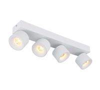 Plafoniera LED da soffitto faretto faretto orientabile bianco a 4 luci