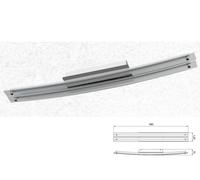 Plafoniera Led Da Soffitto Moderna Designer Bend Cromato Con Vetro Doppio Tubo L