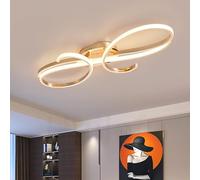 Plafoniera LED dimmerabile con telecomando, design a spirale, 100 cm, moderna lampada nera per soggiorno, camera da letto, camera dei bambini e illuminazione studio