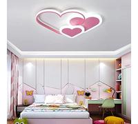 Plafoniera LED Dimmerabile Moderne Forma Cuore Progettista Lampadario Telecomando Acrilico Camera letto Luci Decorative Per Soggiorno Corridoio Stanza Della Gioventù Camera Dei Bambini Luce