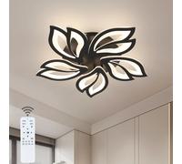 Plafoniera LED dimmerabile, petali lampada da soffitto 45W 5200LM con telecomando, 3000K/4500K/6500K, per camera da letto