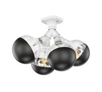 Plafoniera LED Elektra ball 4 luci angolari incl. lampade a specchio testa E27 [EEK: F]
