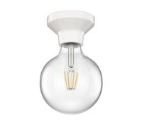 Plafoniera LED Elektra con globo in porcellana e lampada E27 G125 bianco caldo [EEK: E]