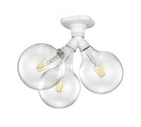Plafoniera LED Elektra globo angolare a 3 fiamme incl. lampade E27 bianco caldo [EEK: E]