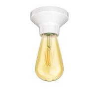 Plafoniera LED Elektra in porcellana incl. lampada E27 vintage retro oro 3,83W