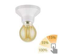 Plafoniera LED Elektra in porcellana incl. LED oro max. 778lm Dimmerazione a 3