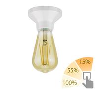 Plafoniera LED Elektra in porcellana incl. LED oro vintage max. 814lm