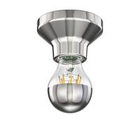 Plafoniera LED Elektra porcellana argento incl. lampada a specchio E27 667lm