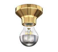 Plafoniera LED Elektra porcellana oro incl. lampada a specchio E27 461lm [EEK: E]