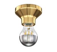 Plafoniera LED Elektra porcellana oro incl. lampada a specchio E27 667lm