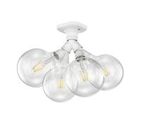 Plafoniera LED Elektra sfera a 4 fiamme angolare incl. lampade E27 28,492W [EEK: E]