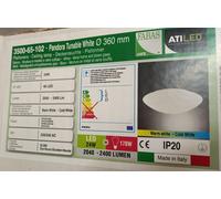 PLAFONIERA LED FABAS PANDORA VT. BIANCO D30-D36 PER BAGNO,CORRIDOIO,CAMERA LETTO