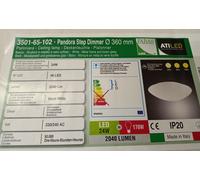 PLAFONIERA LED FABAS PANDORA VT. BIANCO D30-D36 PER BAGNO,CORRIDOIO,CAMERA LETTO