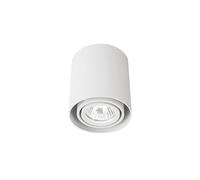 Plafoniera LED, faretto LED sporgente, proiettore sporgente GU10, alluminio bianco rotondo orientabile 90 mm x 100 mm