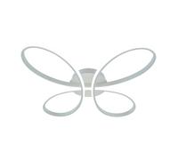 Plafoniera LED Farfalla 2650 lm dimmerabile L 55 cm 38W 3000-6000K bianco Bianco