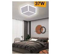 PLAFONIERA LED FORMA CUBO 3D DA SOFFITTO 37W BIANCA 3 COLORAZIONI LUCE C52-B3C