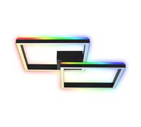 Plafoniera LED Frame 3800 lm CCT 64x64 cm Nero