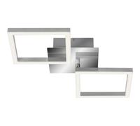 Plafoniera LED Frames 1200 lm bianco caldo 47x23 cm cromato Cromo