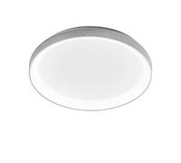 Plafoniera Led Gea Luce Krizia Pg Dimmerabile Alluminio Bianco Moderna