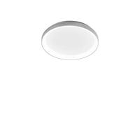 Plafoniera Led Gea Luce Krizia Pp Dimmerabile Alluminio Bianco Moderna