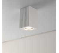 Plafoniera LED GU10 e GU5.3 in Gesso Pitturabile Quadrato 70x110mm