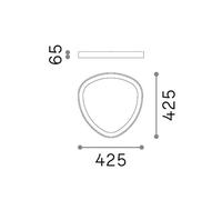 Plafoniera LED IDEAL LUX Gemini, nera, 42 cm, 4000 K, accensione/spegnimento IDEAL LUX