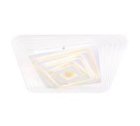 Plafoniera LED intelligente lampada da soffitto dimmerabile CCT telecomando controllo app luce soggiorno, 1x LED 40W 3500Lm 3000-6500K, LxW 50x50x6,5cm