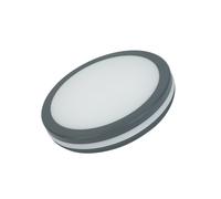 Alcapower Plafoniera Led da parete rotonda, lampada grigia dimmerabile 24W, IP65