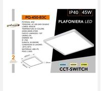 PLAFONIERA LED LAMPADA DA PARETE UNIVERSO 45W - IP40 - 120° - 220-240V- Mod. PQ-