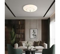 Plafoniera LED, lampada da soffitto, CCT, metallo, bianco opaco, funzione memory, D 59 cm