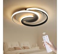 Plafoniera LED Lampada da Soffitto Dimmerabile Soggiorno, Lampada da Camera da Letto LED 32W con Telecomando Illuminazione Moderna da Soffitto a LED per Corridoio Cucina Ufficio Sala da Pranzo 40cm