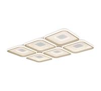 Plafoniera LED, lampada da soffitto, telecomando, luce notturna, bianca, dimmerabile, L 100,1 cm