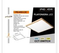 PLAFONIERA LED LAMPADA DA SOFFITTO UNIVERSO 45W - IP40 - 120° - 200-240V - Mod.