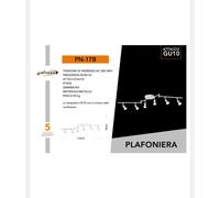 PLAFONIERA LED LAMPADA DA SOFFITTO UNIVERSO GU10 - IP20 - 220-240V - Mod. PN-17B