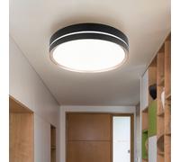 Plafoniera LED lampada da soggiorno lampada da soffitto lampada da sala da pranzo, metallo plastica bianco bronzo, CCT dimmerabile telecomando funzione memoria/luce notturna, 24W 1100lm 2700-6500K bia